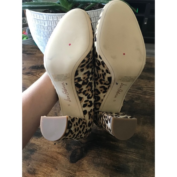 Sam Edelman Leopard Block Heels - Picture 9 of 9